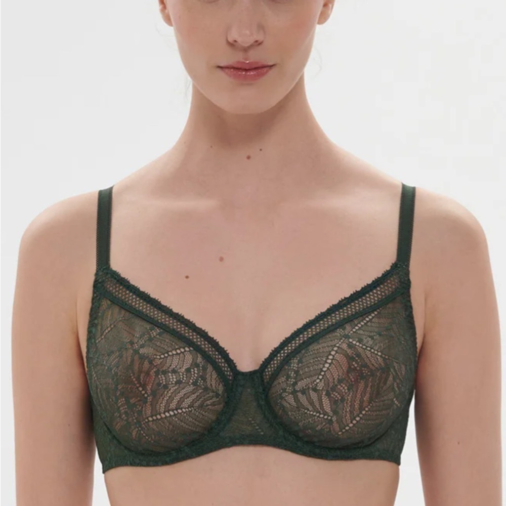SIMONE PERELE COMETE MOLDED FULL CUP ICON GREEN UNDERWIRE STYLE 12S324 NEW